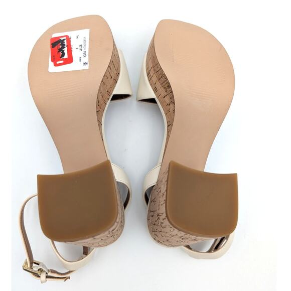 Nordstrom Rack Ansel Platform Ankle Strap Sandal Women's White Size US9 EU40 - Picture 7 of 11